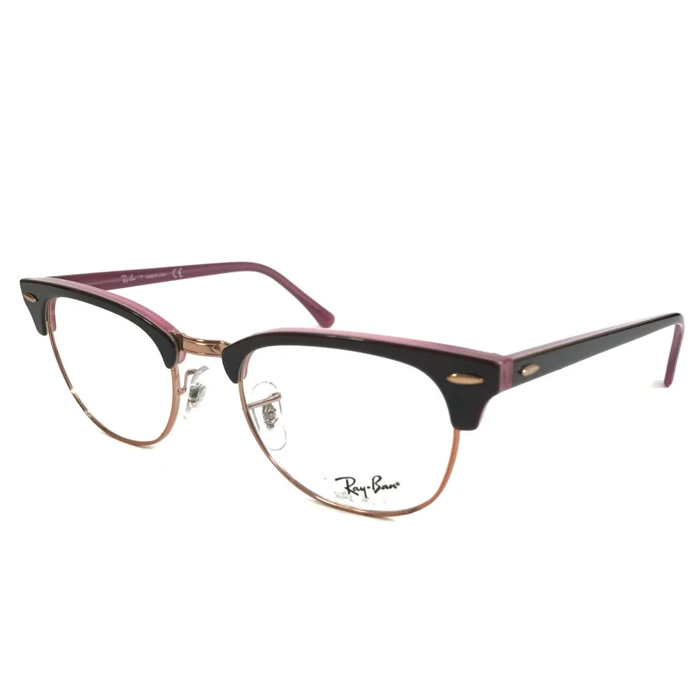 Ray-Ban Eyeglasses Frames RB5154 5886 Brown Purple Rose Gold Square 51-21-145